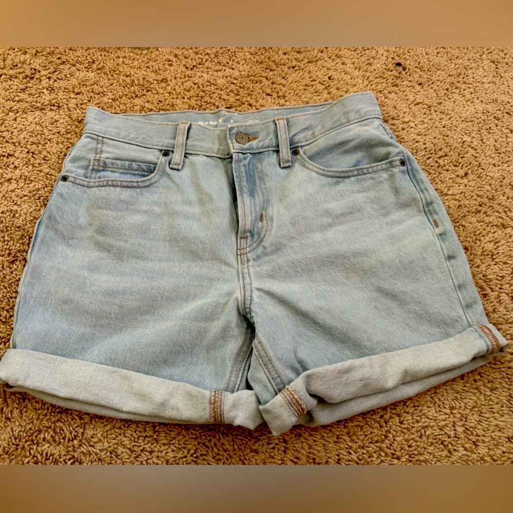 Old Navy — High-Rise Slouchy Straight Shorts - Size: 0